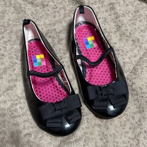 Black Kids Shoes with Bow